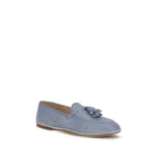 Blue Calf Leather Bos Taurus Slip-On Loafers