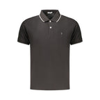 Schwarzes Herren-Poloshirt aus Baumwolle