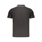 Schwarzes Herren-Poloshirt aus Baumwolle