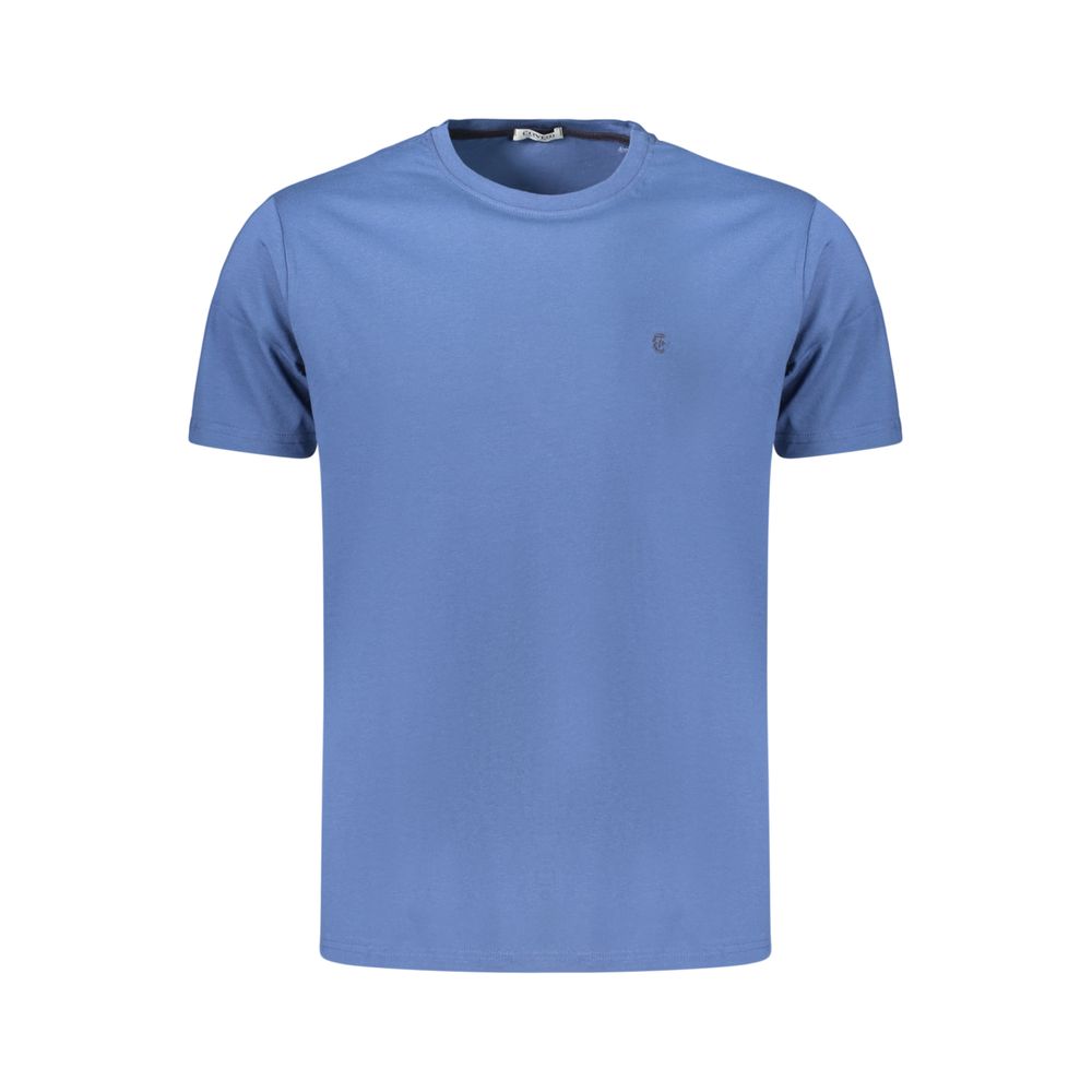 Blaues Baumwoll-T-Shirt für Herren