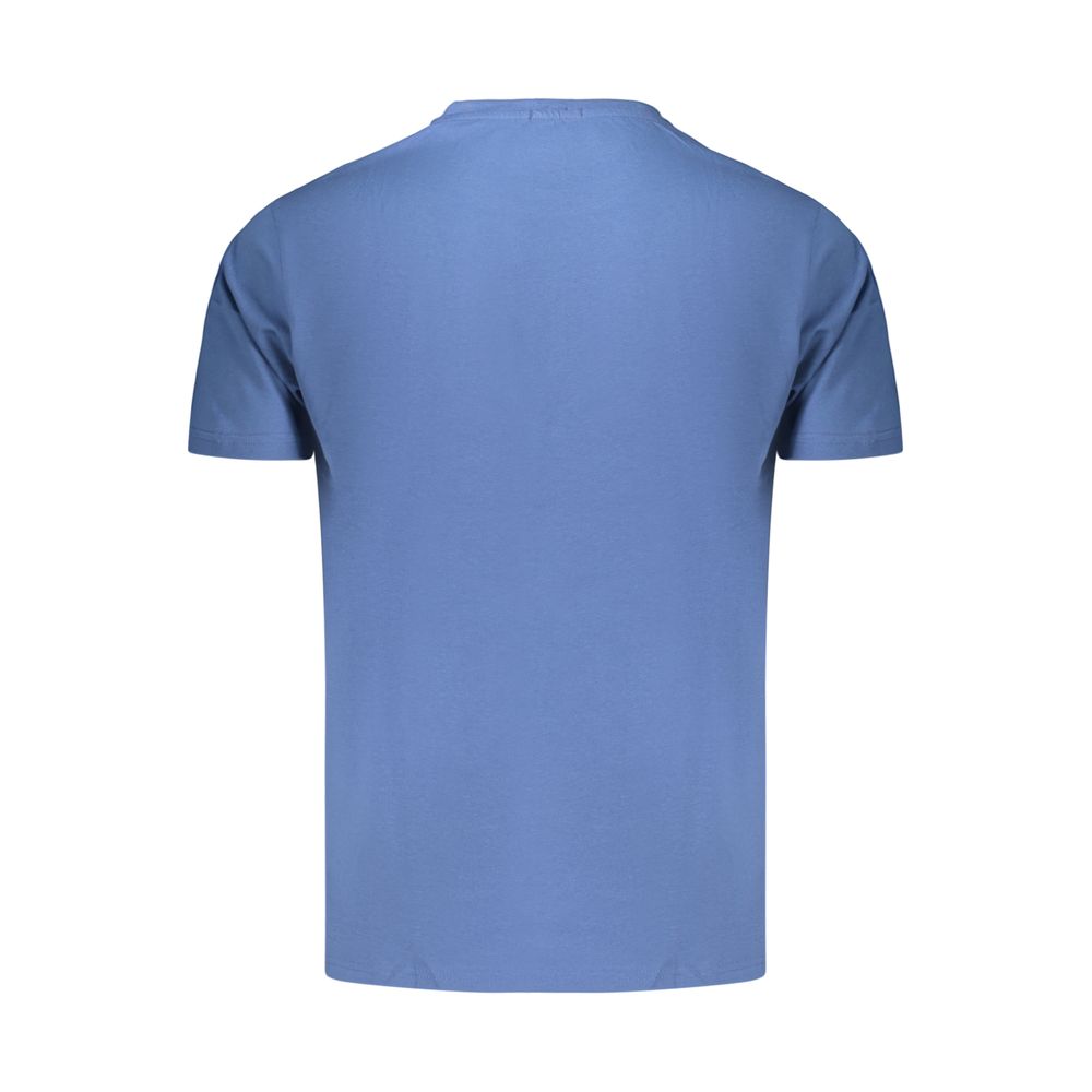 Blaues Baumwoll-T-Shirt für Herren