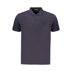 Blaues Herren-Polohemd aus Baumwolle