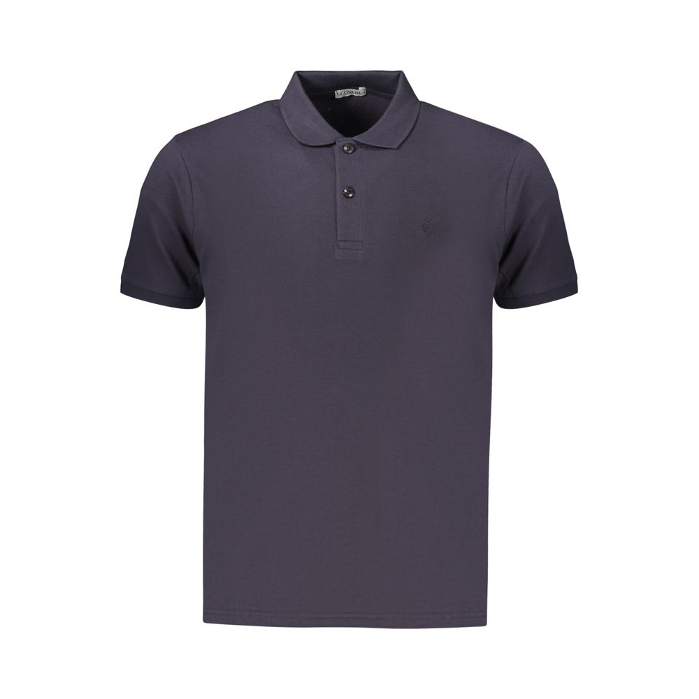 Blaues Herren-Polohemd aus Baumwolle