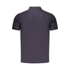 Blaues Herren-Polohemd aus Baumwolle