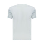 Blaues Baumwoll-Herren-T-Shirt
