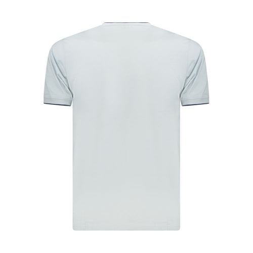 Blaues Baumwoll-Herren-T-Shirt