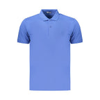 Blue Cotton Men's Polo Shirt