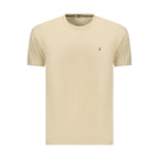 Beiges Baumwoll-Herren-T-Shirt