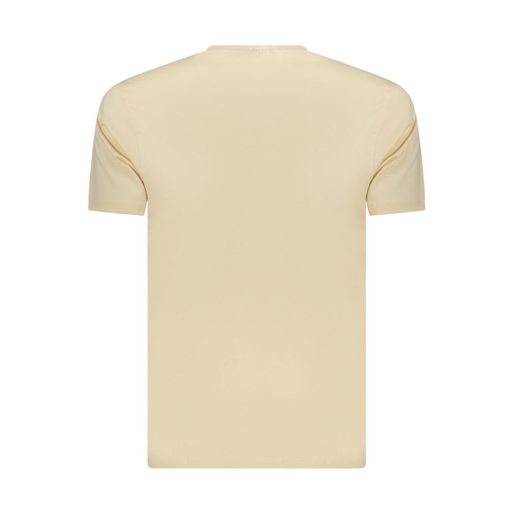 Beiges Baumwoll-Herren-T-Shirt
