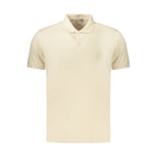 Beige Cotton Men Polo