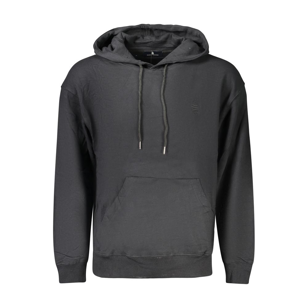 Schwarzes Herren-Sweatshirt aus Baumwolle