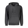 Schwarzes Herren-Sweatshirt aus Baumwolle