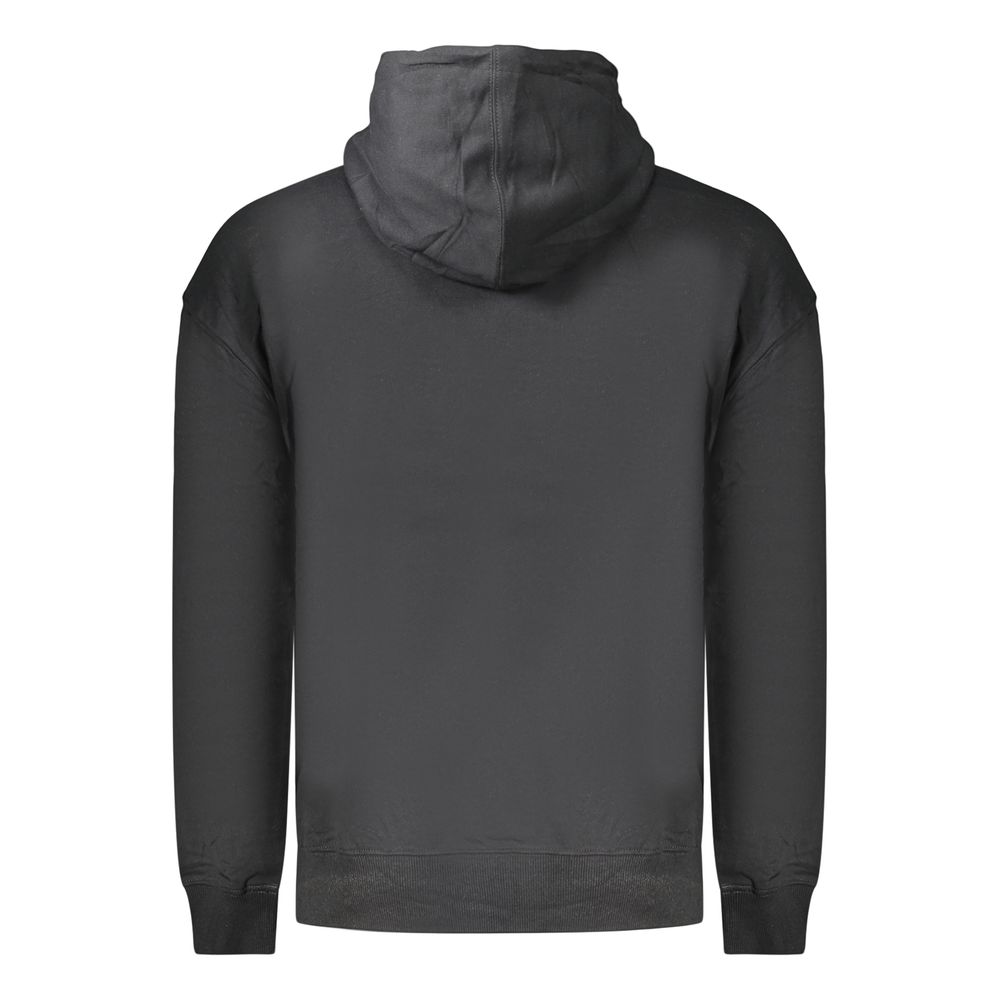 Schwarzes Herren-Sweatshirt aus Baumwolle