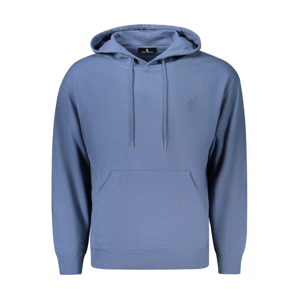 Blaues Baumwoll-Herren-Sweatshirt