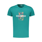 Grünes Baumwoll-Herren-T-Shirt