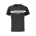 Schwarzes Herren-T-Shirt aus Baumwolle