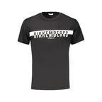 Schwarzes Herren-T-Shirt aus Baumwolle