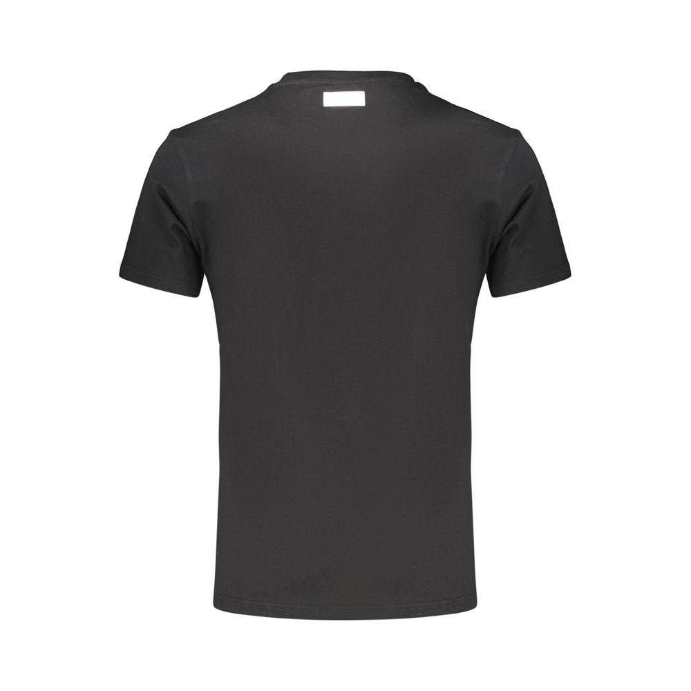 Schwarzes Herren-T-Shirt aus Baumwolle