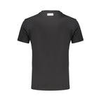 Schwarzes Herren-T-Shirt aus Baumwolle