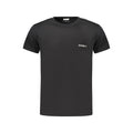 Schwarzes Herren-T-Shirt aus Baumwolle