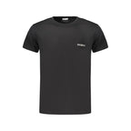 Schwarzes Herren-T-Shirt aus Baumwolle
