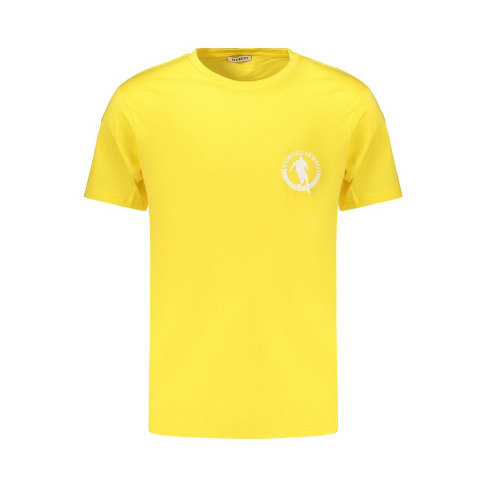 Gelbes Baumwoll-Herren-T-Shirt