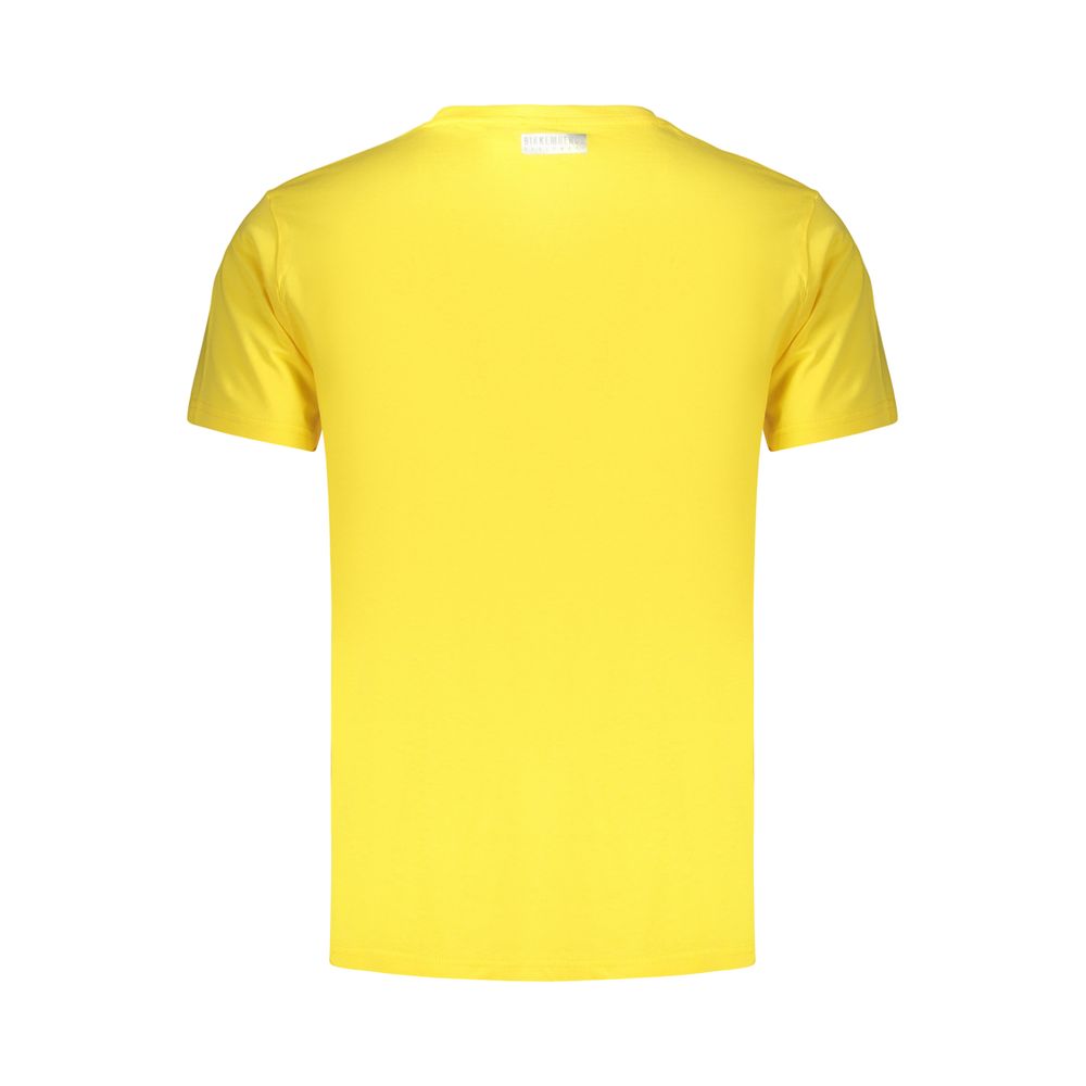 Gelbes Baumwoll-Herren-T-Shirt