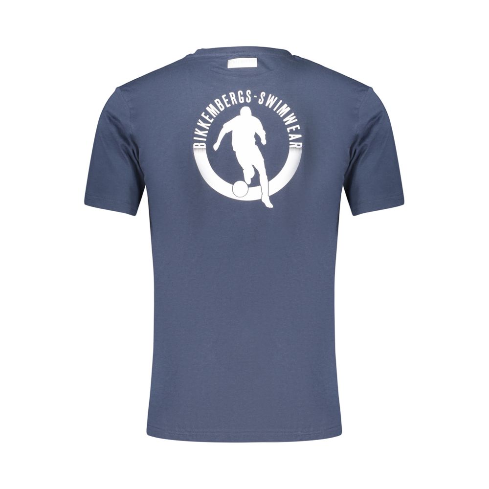 Herren T-Shirt aus blauer Baumwolle