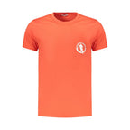 Orangefarbenes Baumwoll-Herren-T-Shirt
