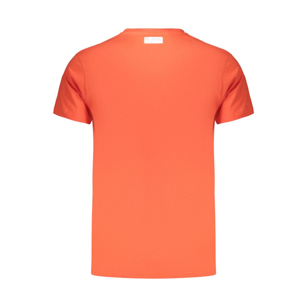 Orangefarbenes Baumwoll-Herren-T-Shirt
