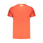 Orangefarbenes Baumwoll-Herren-T-Shirt