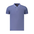 Blaues Herren-Polohemd aus Baumwolle