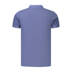 Blaues Herren-Polohemd aus Baumwolle