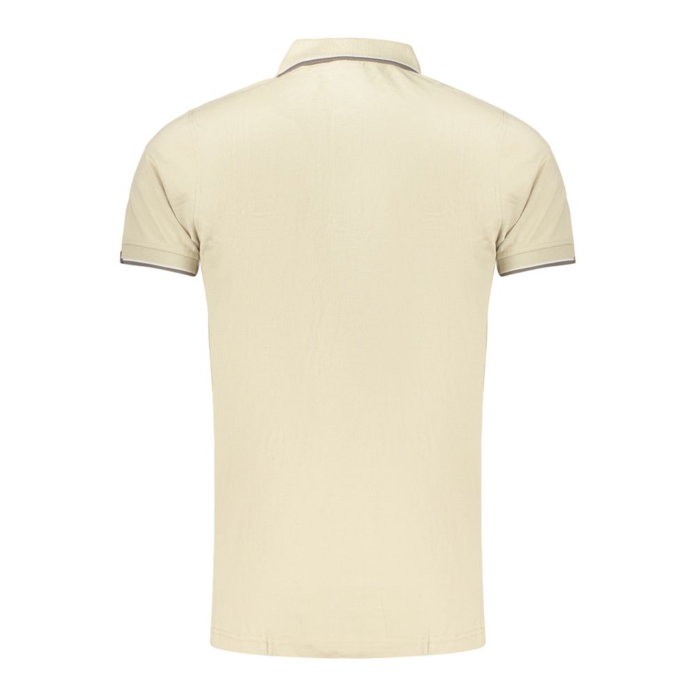 Beiges Poloshirt für Herren aus Baumwolle