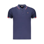 Blue Cotton Men's Polo Shirt