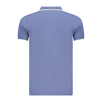 Blue Cotton Men's Polo Shirt