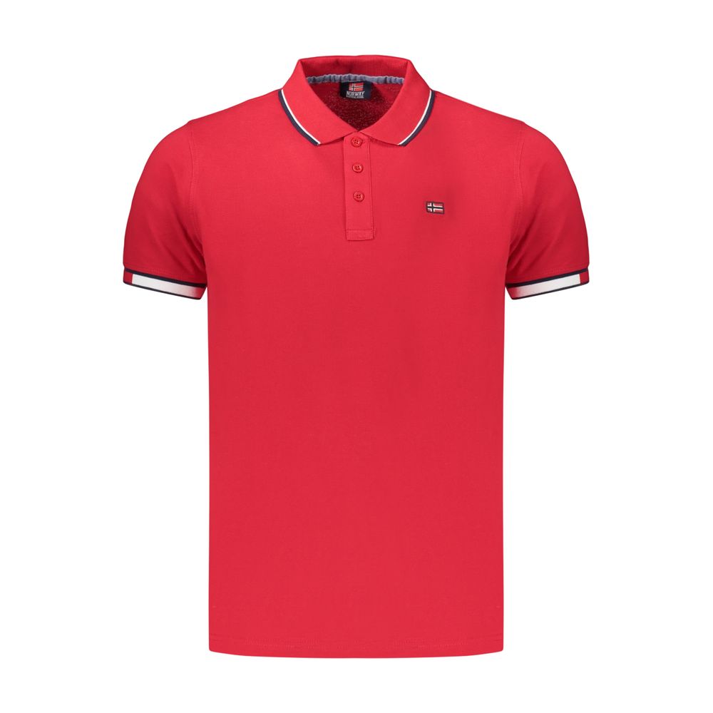 Red Cotton Men's Polo