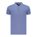 Blue Cotton Men's Polo Shirt