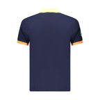 Blue Cotton Men's Polo Shirt