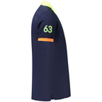 Blue Cotton Men's Polo Shirt
