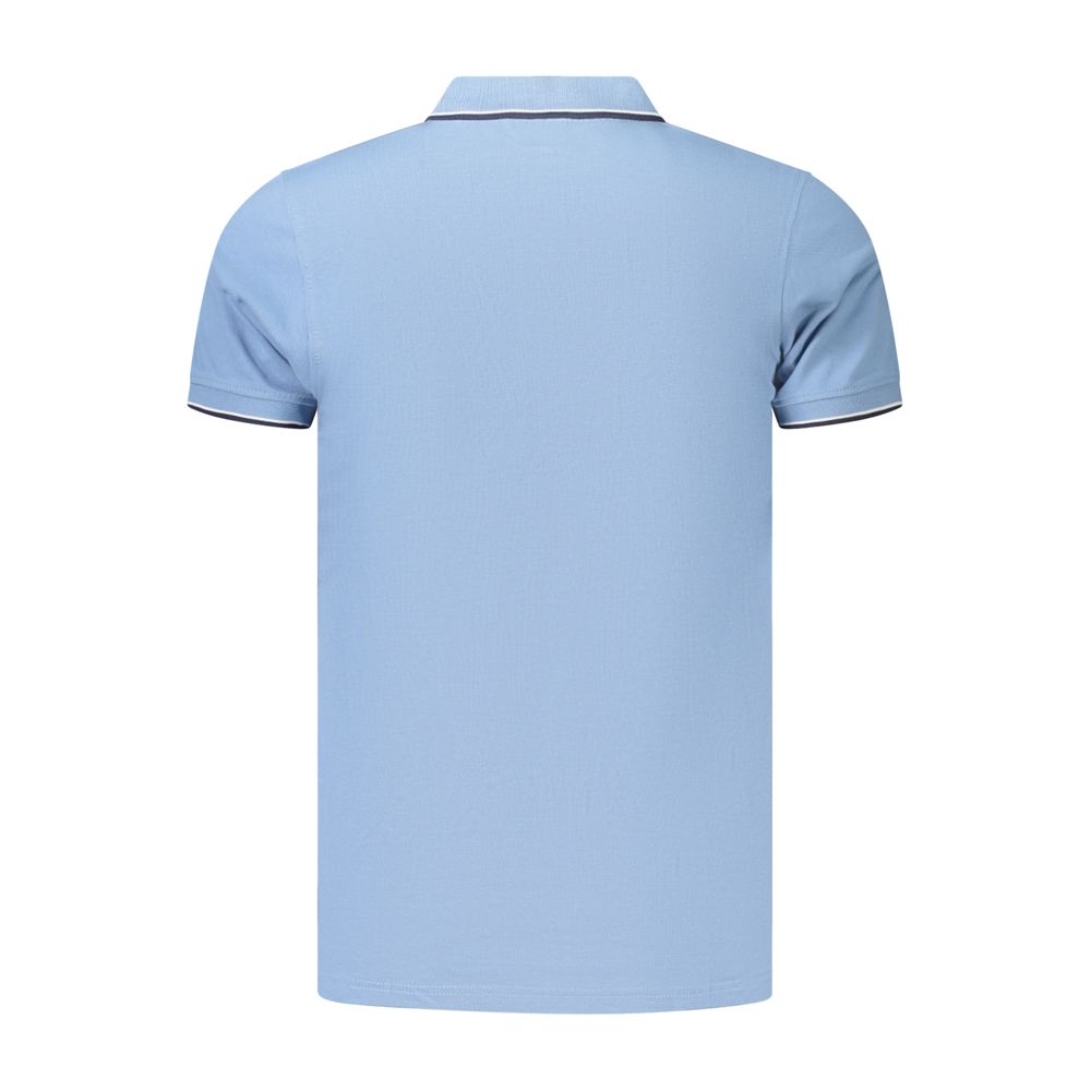 Light Blue Cotton Men's Polo