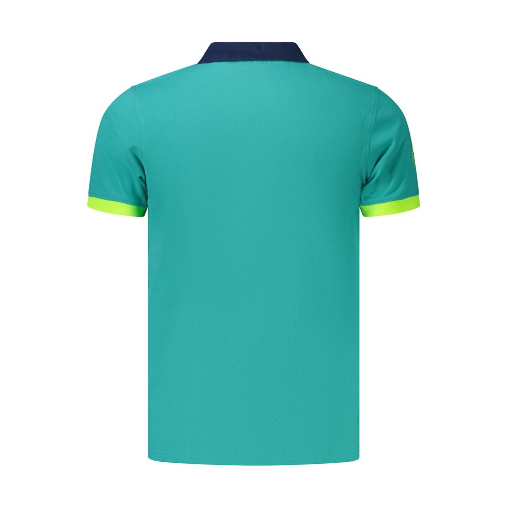 Herren-Polohemd Azzurro Cotton