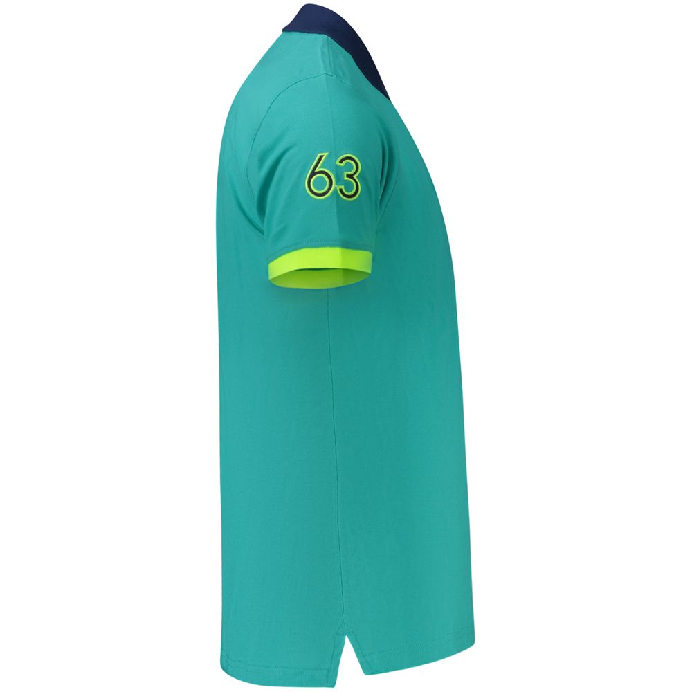 Herren-Polohemd Azzurro Cotton