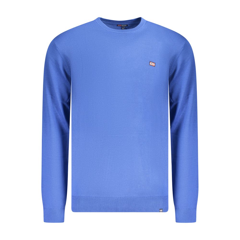 Herrenpullover aus blauer Baumwolle