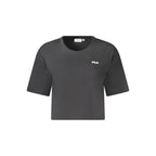 Black Cotton Women's T-Shirt