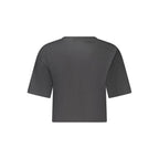 Black Cotton Women's T-Shirt