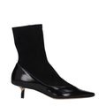 Black Leather Ankle Boots