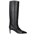 Black Leather Ankle Boots