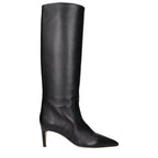 Black Leather Ankle Boots