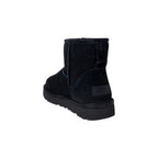 Black Suede Leather Ankle Boots
